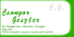 csongor geszler business card